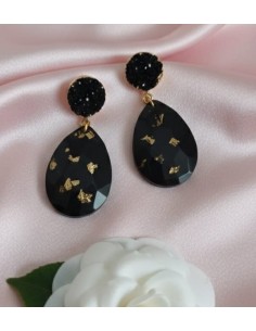 Aretes con carbón redefinido facetados