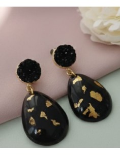 Aretes con carbón redefinido facetados 2