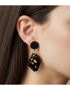 Aretes con carbón redefinido facetados ABP1 2