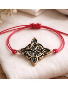 Nudo de Bruja Pulsera de carbón