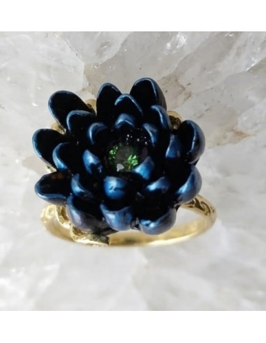 Anillo Dalia Negra de Carbón ADD