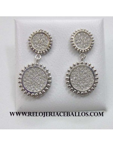 PENDIENTES DE PLATA CON CIRCONITAS 42740