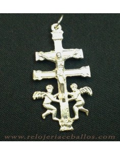 Cruz de Caravaca de plata ref. S24A 2