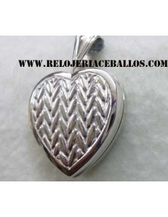 Relicario de Plata en forma de Corazón