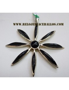 Colgante de Azabache y plata   SOL