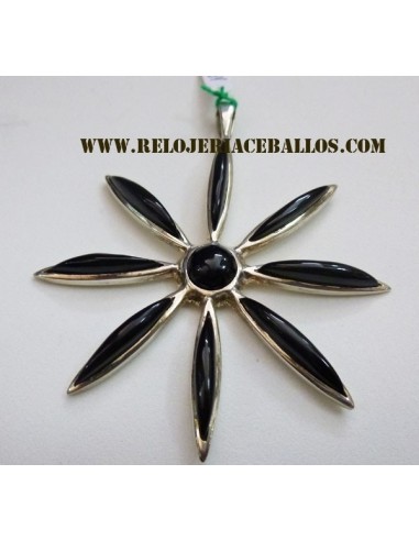 Colgante de Azabache y plata   SOL