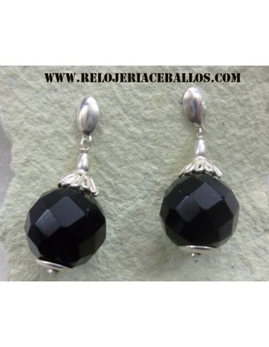 pendiente de azabache y plata PREGIO3