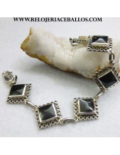 Pulsera de Azabache y plata E9