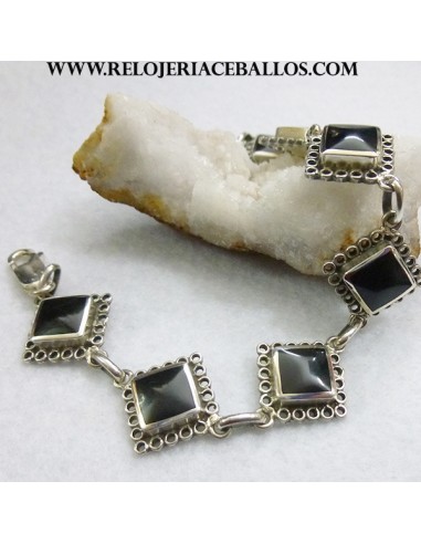 Pulsera de Azabache y plata E9