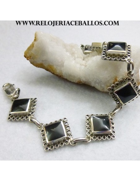 Pulsera de Azabache y plata E9