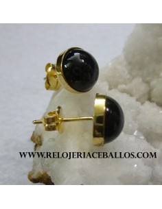 Pendiente de Azabache y oro azr3