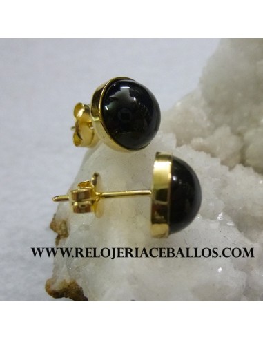 Pendiente de Azabache y oro azr3