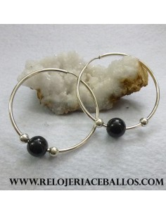 Pendiente Areta con azabache azc25