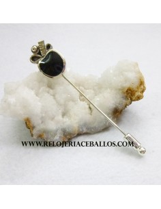 azabache alfiler de plata n-20