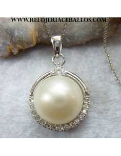 Colgante de plata con Perla...