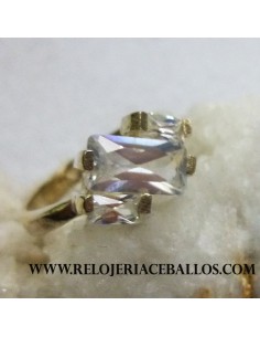 Sortija de plata con piedra CIR2
