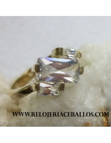 Sortija de plata con piedra CIR2