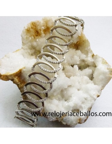 Brazalete plata y zirconitas ref IR33