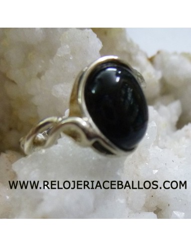 azabache sortija de plata azr23