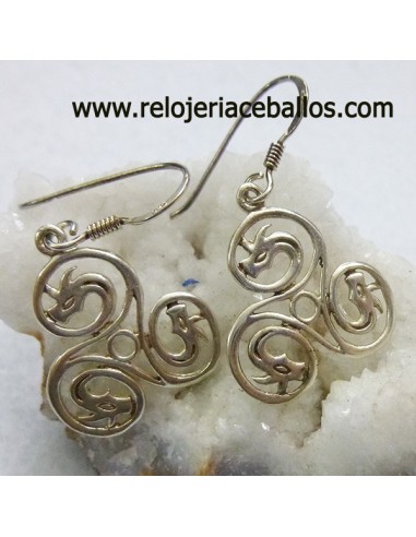Pendientes con trisquel de dragones 106-0070