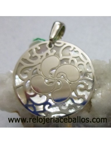 Colgante Lauburu con nácar 9H503G