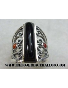 Sortija de Azabache y Plata...