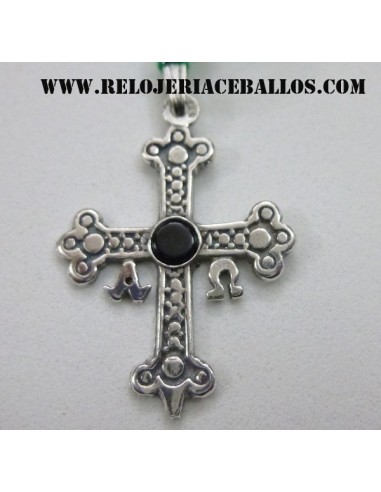 cruz de la victoria de plata y azabache 3820