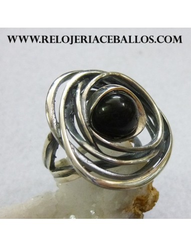 Azabache Sortija de Plata 113253X
