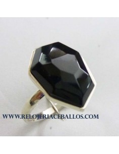 Azabache sortija de plata...