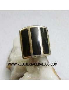 Azabache sello de plata ref A-6