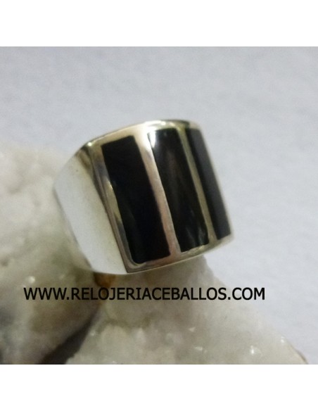 Azabache sello de plata ref A-6