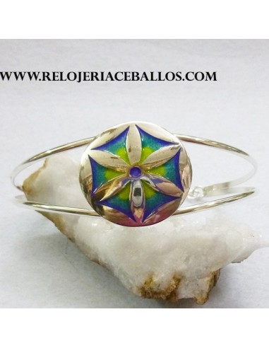 Hexapétala brazalete de plata  L12924