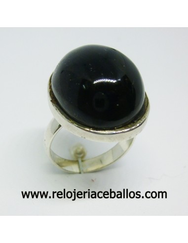 Sortija de plata con Azabache ref AZR17