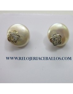 Pendiente de oro blanco 1Z80