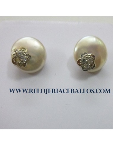 Pendiente de oro blanco 1Z80