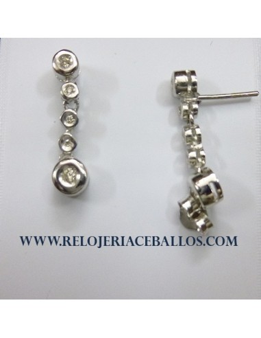 Pendiente de oro blanco 1Z78