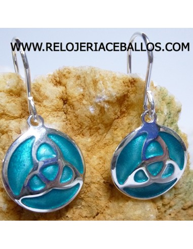 Esmalte pendientes de plata ref CEL082