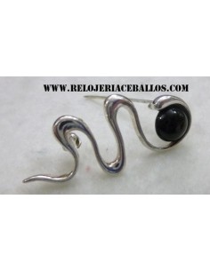 Broche de Azabache y plata  AZR17