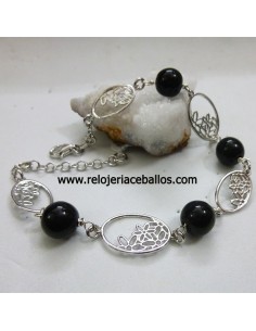 Pulsera de azabache y plata ref  PCL65