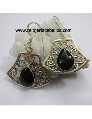 Azabache pendientes de plata ref 620-81