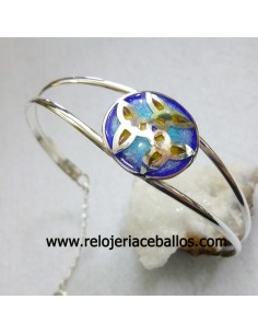 Brazalete con triketas de plata L12901