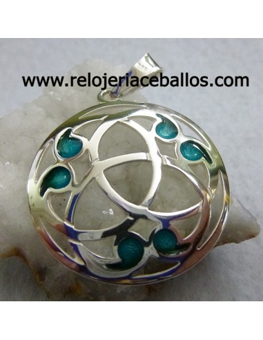 Triqueta celta de plata con esmalte ref L02849