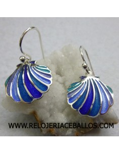Pendiente Concha de plata T139140