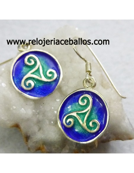 Pendientes celtas con trisquel ref127-0012