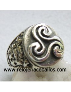 Sello Celta con Triskel de plata SETR 2