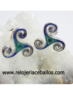 Triskel esmalte pendientes ref 127-0079