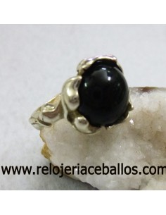 Sortija de plata con Azabache ref AZR24