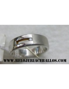 SORTIJA PLATA Y BRILLANTE...