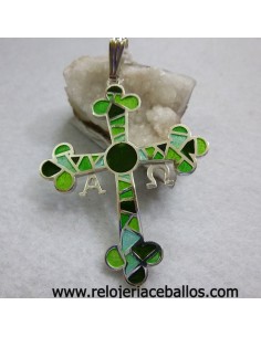 Cruz de la Victoria de Plata Esmaltada RS73