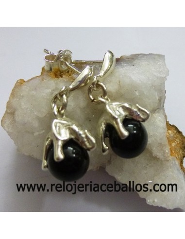 Pendientes Azabache y plata 176620
